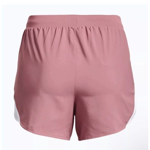 Under Armour 1350196-697 Women's Sz Small Dusty Pink/White UA Fly-By 2.0 Shorts - Picture 10 of 12
